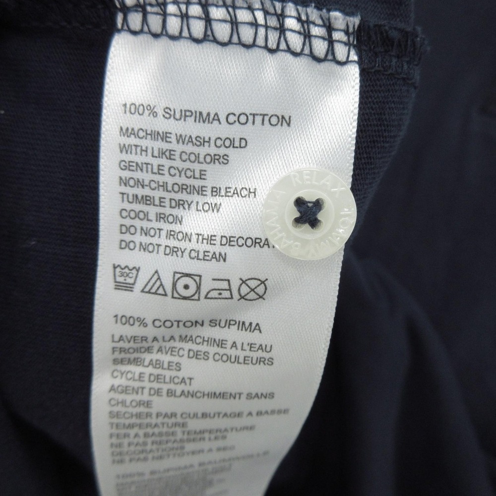 Tommy Bahama Polo Shirt Mens 3XL Blue Supima Cotton Pocket Marlin Logo Casual - Picture 6 of 12